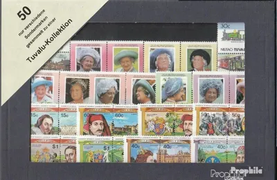 Produktbild von Briefmarken Tuvalu 50 verschiedene Marken