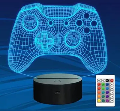Obrázok produktu pre Herné osvetlenie – 3D lampy s diaľkovým ovládaním a časovačom, 16 farieb