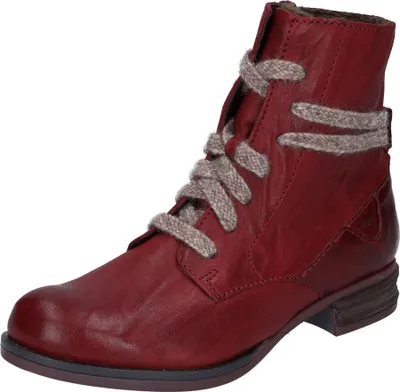 Produktbild von Josef Seibel Damen Stiefelette Leder schaftumspieldende Schnürung Sanja 18 76518, Größe:37 EU, Farbe:Rot
