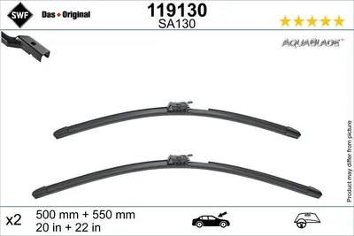 Produktbild von SWF DAS ORIGINAL Scheibenwischer Wischblatt Vorne passend für MERCEDES-BENZ SL Cabrio (R232)
