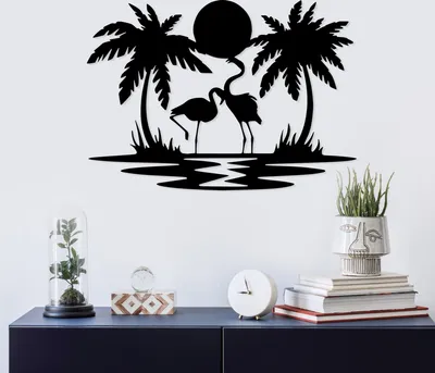 Produktbild von Wallity, Love- SKL2605, Schwarz, Sonstige Wohndekorationen, 70 x 49 cm, 100% Metall (Dicke: 1