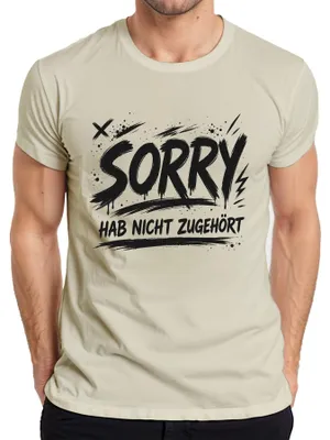 Obrázek produktu pro Omlouvám se, neposlouchal jsem. Vtipné. Sarkasmus. Výrok. Humor. Zábavné. Pánské tričko, příroda, M