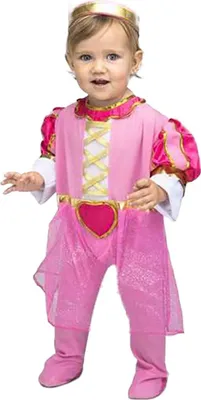 Produktbild von Prinzessinnen-Kostüm für Mädchen Kleinkinder Faschingskostüm pink-gold - 68 (0-6