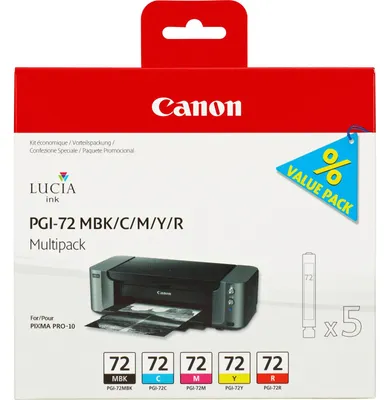 Imagen del producto de Canon 6402B009 Canon PGI-72 MBK/C/M/Y/R Multipack