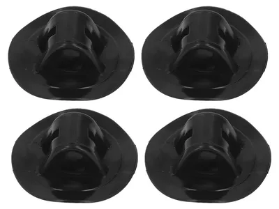 Produktbild von 4 Stück 76 mm Gummi-Bootsmotor-Befestigungsklammer, schwarz, Motorbefestigungsklammer für Kajaks