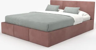 Produktbild von Muralo POLSTERBETT für Schlafzimmer Polsterbett mit Bettkasten und Gasdruckfeder Bett mit Polsterkopfteil Doppelbett 180x200 Bett mit Stauraum Altrosa