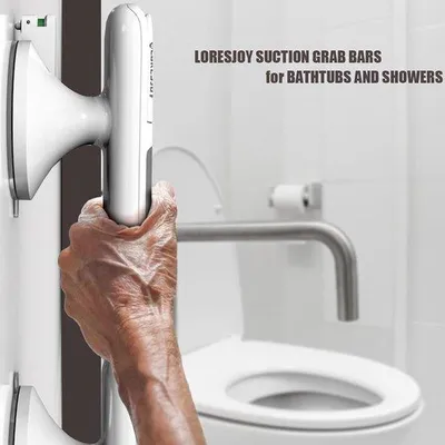 Produktbild von Famanu Wandhalterung Badewannengriff - Sicherheitsgriff für Dusche und Bad
