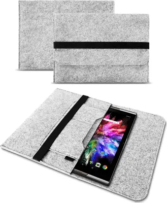 Produktbild von Sleeve Tasche für Wacom MovinkPad Pro 14 Hülle Grafik Tablet Filz SchutzhülleNotebook Sleeve Farbe:Hell Grau