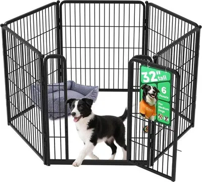 Produktbild von Famanu Hundebench für Innen - Metallbench für mittelgroße Hunde - Höhe 81,3 cm