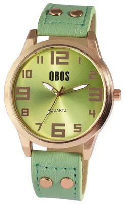Image de Montre-bracelet unie QBOS modèle QB0029, verre minéral