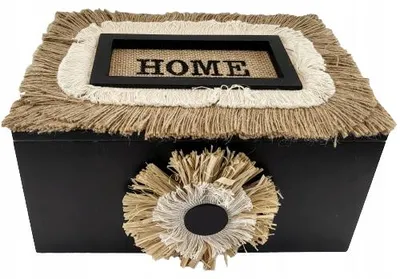 Produktbild von Holz-Aufbewahrungsbox Schmuckkästchen im Boho-Stil