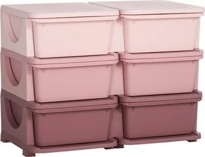 Produktbild von Schubladenschrank Für Kinder Aufbewahrungsboxen Mit 6 Ebenen, Spielzeug-Organizer, Für 3-6 Jahre Kinder