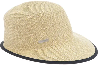 Seeberger Rollbare Schute Borten-Strohhut mit UV-Schutz 80 in braun