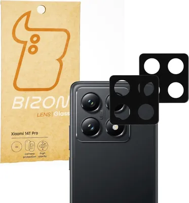 Produktbild von Gehärtetes Glas für die Kamera für Xiaomi 14T Pro, Bizon Glass Silk Lens, 2 Stück