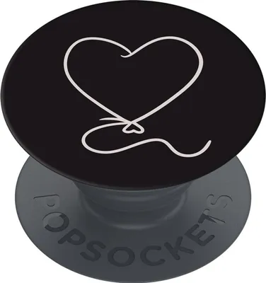 Produktbild von PopSockets Heart Balloon, Handy/Smartphone, Passive Halterung, Hand, Schwarz, Weiß
