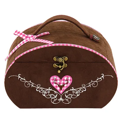 Produktbild von Friedrich Lederwaren Schmuckkasten Bavaria velvet braun/rosa, 23327-9