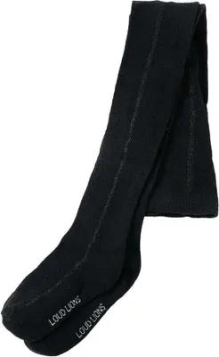 Produktbild von Kinderstrumpfhose Schwarz Gr. 92 mit glitzerndem Streifen