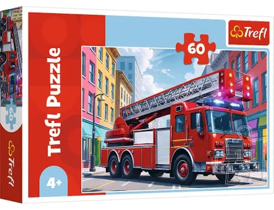 Produktbild von Feuerwehrauto-Puzzle, 60 Teile, Spaß für Kinder