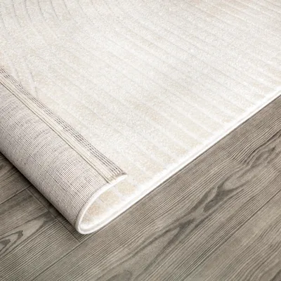 Produktbild von Teppich Wohnzimmer Schlafzimmer Kurzflor Skandi Muster Arche Bogen Einfarbig 3D Grösse 120x170 cm