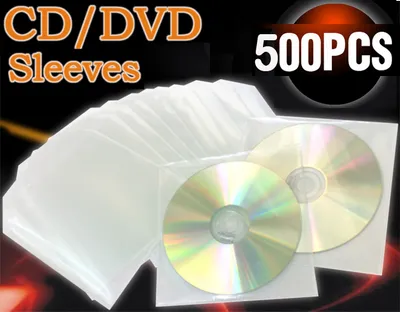 Produktbild von CD/DVD Hüllen Plastik 500 Stück