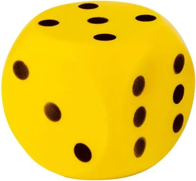 Produktbild von Androni Soft-Würfel - Größe 16 cm, gelb