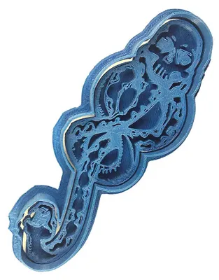 Ausstechform Harry Potter, blau, 8x7x1,5 cm, Kunststoff