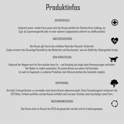 MEDISAFETY Hundebett MILOU - Produktinfos