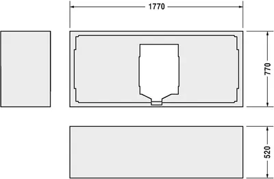Produktbild von Duravit Duravit Wannenträger D-CODE f 700101 1800x800mm