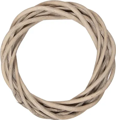 Productafbeelding van Rieten krans, gevlochten, 10x2 cm, bruin, Clayre & Eef, artikelnummer 6RO0603XXS