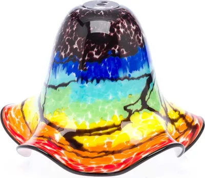 Produktbild von Lampenschirm Tischlampe Lampe Glas Glasschirm Murano Stil glass lampshade farbig