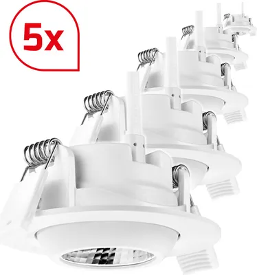Produktbild von DOTLUX LED-Downlight CIRCLEmini-AC UGR <19 5W 3000K Set 5 Stück