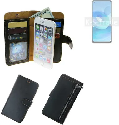 Produktbild von K-S-Trade Schutz Hülle kompatibel mit Oppo A95 5G Klapphülle Case Phone cover Slim Handytasche Handy Hülle schwarz aus Kunstleder (1 Stk)