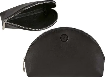 Produktbild von Sonnenleder Innentasche Kosmetiktasche Leder mit Reißverschluss Julier schwarz 830-150-02
