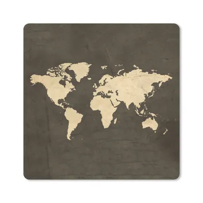 Produktbild von MuchoWow® Mauspad Mousepad Weltkarte - Farben - Vintage 30x30 cm - Mousepads - Maus Mat - Pad - Mausunterlage - Gaming