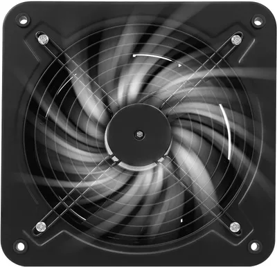 Obrázok produktu pre Odsávací ventilátor - Axiálny ventilátor - Vetranie a chladenie - Tichá prevádzka - 300 mm - Čierna farba