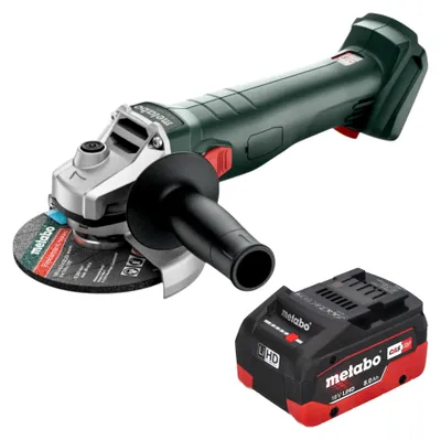 Obrázek produktu pro Akumulátorová úhlová bruska Metabo W 18 7-125 18 V 125 mm + 1x akumulátor LiHD 8,0 Ah – bez nabíječky