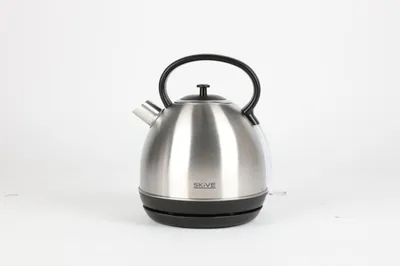 Produktbild von Retro Wasserkocher Teekocher 1,7 Liter Wasserkessel Teekessel Edelstahl , Farbe:silber