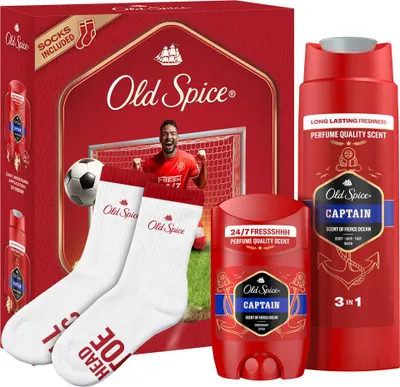 Obrázek produktu pro Sada Old Spice: dezodorant na nohy, sprchový gel, pěna na holení