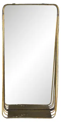 Obrázek produktu pro Clayre & Eef Mirror 29x59 cm Kov v barvě mědi