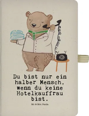 Produktbild von Mr. & Mrs. Panda Reisetagebuch Hotelkauffrau Herz - Transparent - Geschenk, Journal, Lustig, Ausbildung, notizbuch, Hotelfachangestellte, Tagebuch, A5, Witzig, Spruch