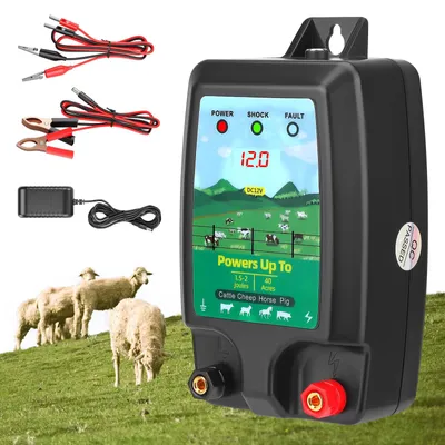 Productafbeelding van Weidehekapparaat 10 km bereik, 1,5-2J - drievoudige voeding, IP45 waterdicht
