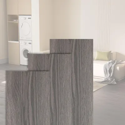 Produktbild von Vigevee Vinyl Laminat 1 m² Selbstklebend Dunkle Eiche 7 Stück Holz Nachbildung Dielen Design Bodenbelag gefühlsecht