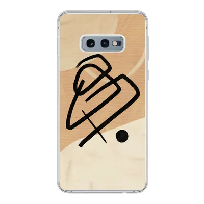 Produktbild von MuchoWow® Handyhülle Schutzhülle Hülle für Samsung Galaxy S10e Schwarz - Design - Braun Silikon Softcase Handy Hülle - Handy
