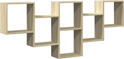 Produktbild von vidaXL Wandregal Sonoma-Eiche 159x18x66 cm Holzwerkstoff