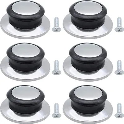 Produktbild von 6 Stücke Hitzebeständige Topfdeckelknopf Ersatzgriff Universalgriff für Topfdeckel Pfannendeckel Kochgeschirr Topfdeckelgriff Ersatzdeckelknöpfe für Home Küche