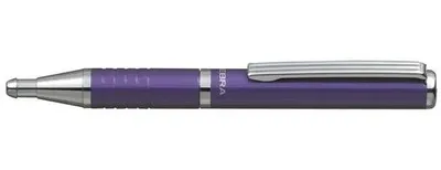 Obrázok produktu pre Guličkové pero, 0,24 mm, teleskopické, farba tela: metalická fialová, ZEBRA "SL-F1", modrá