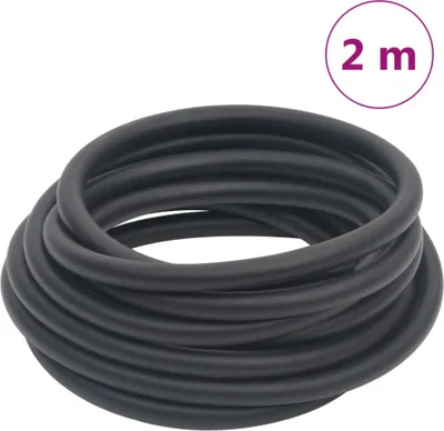 Produktbild von Hybrid-Luftschlauch Schwarz 0,6" 2 m Gummi und PVC