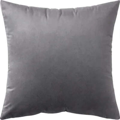Produktbild von Dekorativer Kissenbezug aus Velours – Dunkelgrau, eleganter Zierkissenbezug für Sofa und Bett
