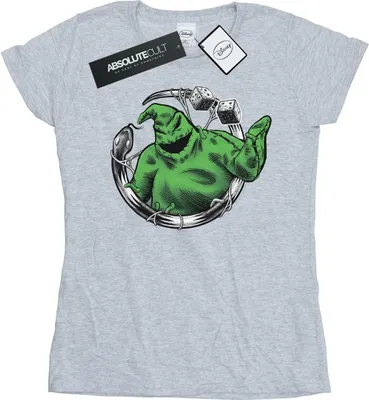 Produktbild von Disney - "Nightmare Before Christmas Roll The Dice" T-Shirt für Damen BI35658 (XXL) (Grau)