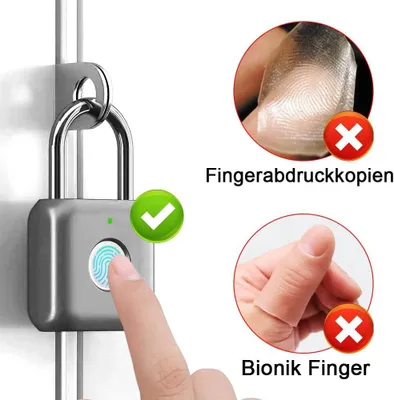 Produktbild von felixx Smart Lock V1 mit Fingerabdruck IP65 Wiederaufladbarer Akku